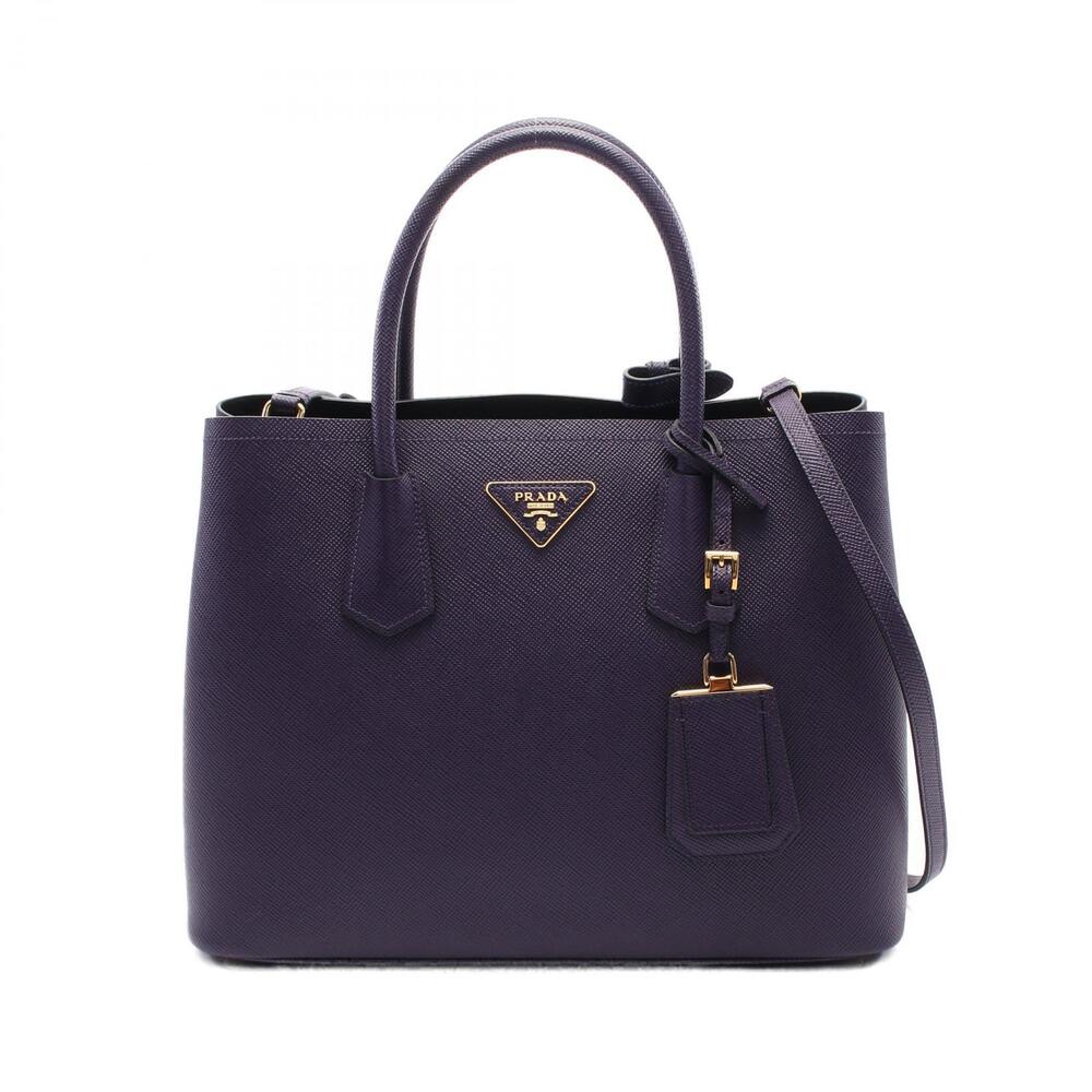 Prada SAFFIANO CUIR Tote Bag Leather Purple